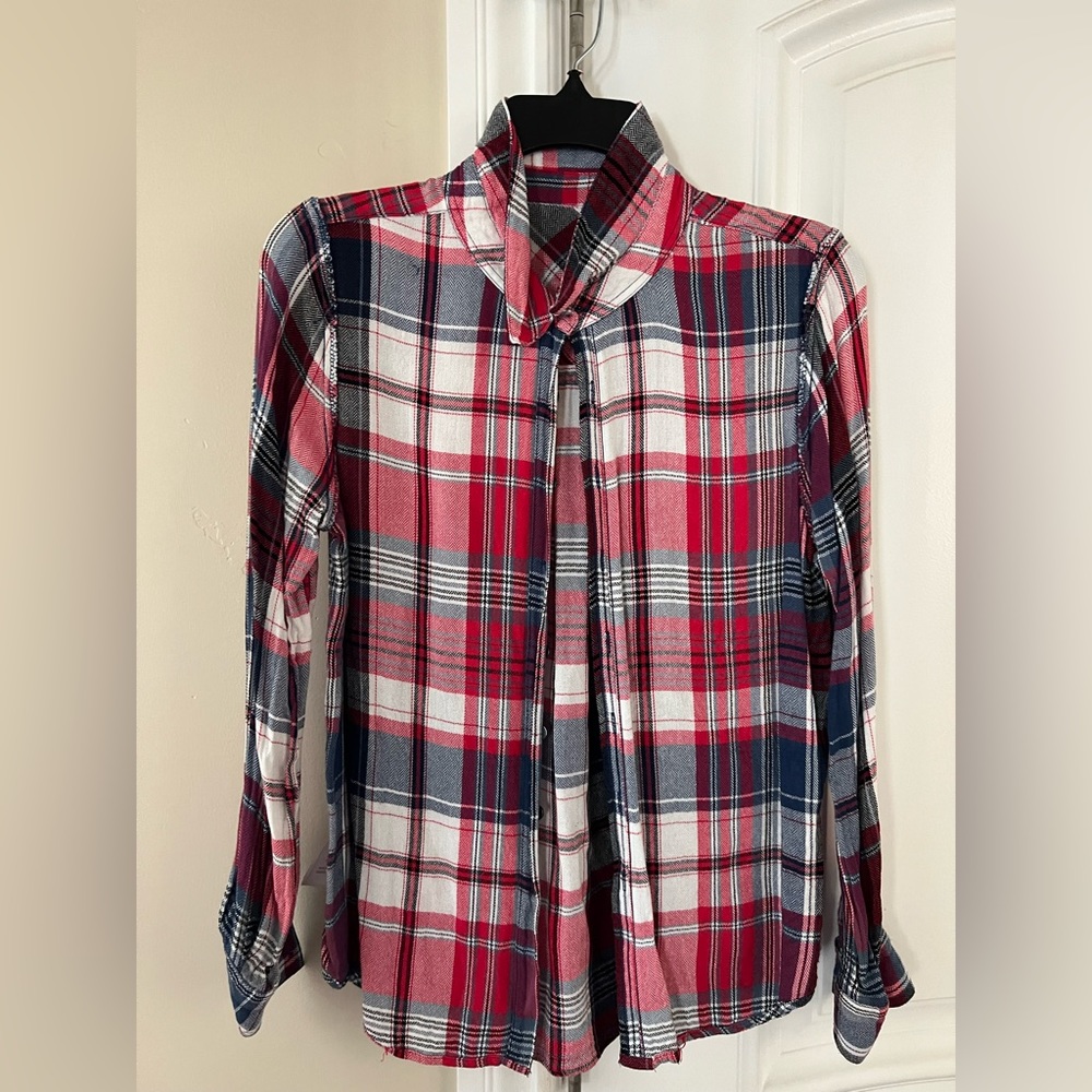 Red, white, and blue flannel